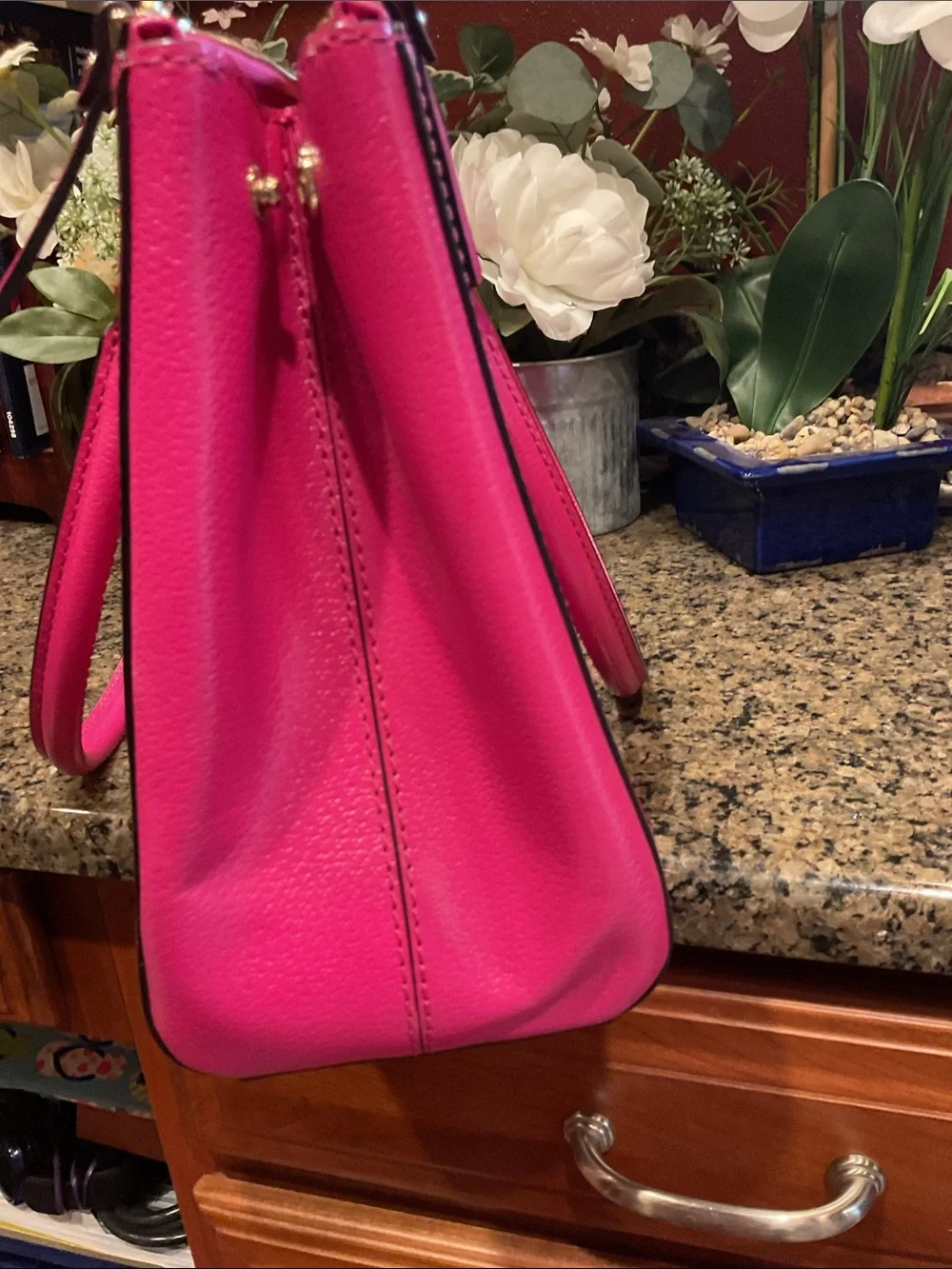 kate spade Hot Pink Leather Satchel Tote
